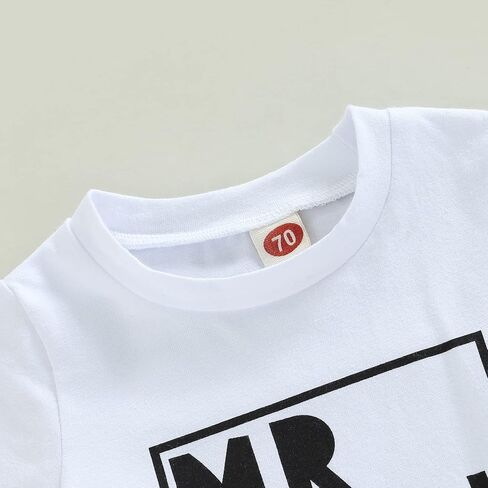 Toddler Baby Boy Summer Clothes Short Sleeve Letter Print Stripe T-Shirt with Elastic Waist Shorts Set Summer Outfit in Saudi Arabia
