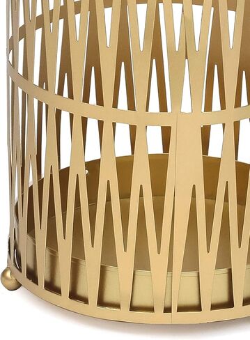 Joveco Metal Umbrella Racks, Gold Round Stand Holder Organizer with Drip Tray, Freestanding Holders for Canes Walking Sticks Entryway Home Office (Gold) in Saudi Arabia