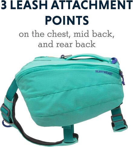 Ruffwear، حقيبة نهارية للكلاب من Front Range، حقيبة ظهر بمقبض للمشي لمسافات طويلة والرحلات النهارية، Blue Moon، مقاس متوسط in Saudi Arabia