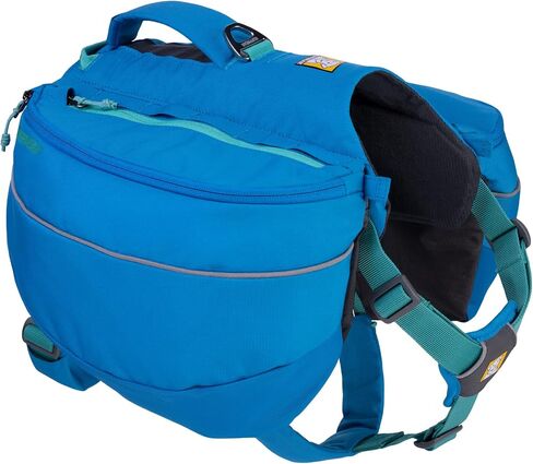 Ruffwear، حقيبة ظهر للكلاب، حقيبة للمشي لمسافات طويلة والتخييم مع حقائب سرج، غسق أزرق، كبير/كبير جدًا in Saudi Arabia