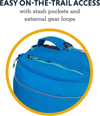 Ruffwear، حقيبة ظهر للكلاب، حقيبة للمشي لمسافات طويلة والتخييم مع حقائب سرج، غسق أزرق، كبير/كبير جدًا in Saudi Arabia