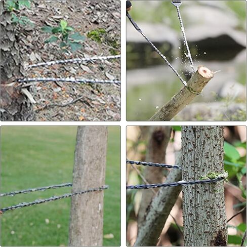 منشار جيب POYICGS - منشار حبل يدوي لأطراف الأشجار عالي الوصول مقاس 53 بوصة، منشار يدوي 70 سنًا، قاطع أطراف الأشجار، منشار سلسلة للتخييم والبقاء على قيد الحياة من أجل قطع سريع وسهل in Kuwait