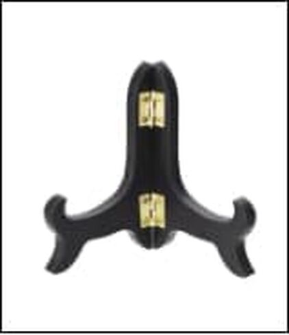 VEdusa 1 قطعة لوحة خشبية سوداء عرض تقف حامل حامل الصورة حامل ديكور مكتبة خشبية ديكور عرض حوامل عرض حامل لعرض إطار الصورة حامل الحامل (4 بوصة) in Kuwait