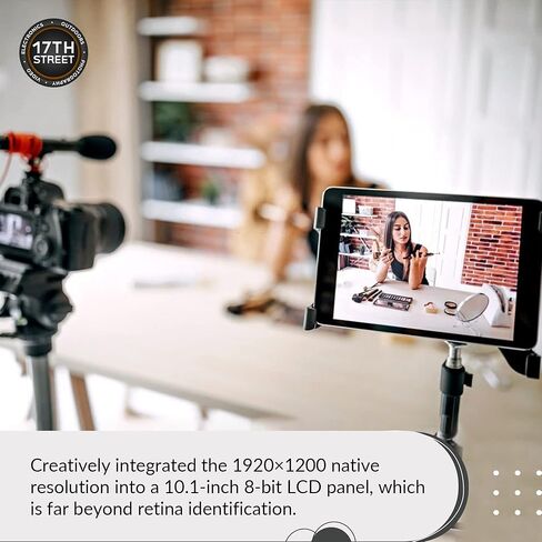 شاشة Lilliput A11 المحمولة للصور والفيديو مقاس 10.1 بوصة بدقة 4K | شاشات عرض عالية الدقة مقاس 1920 × 1200 مع مدخل/مخرج HDMI 1.4b، وحامل تثبيت الكاميرا الصغيرة، ومجموعة حزمة البطارية والشاحن in Kuwait