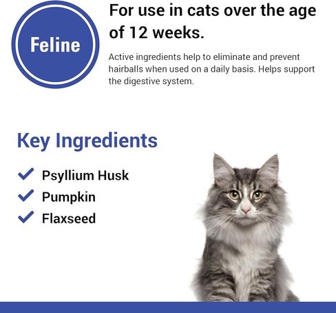مكمل مساعدة كرات شعر القطط من فيت كلاسيكس - مكمل صحي للحيوانات الأليفة لكرات شعر القطط - يشمل اليقطين، قشر السيليوم - مضغ ناعم 50 قيراط. in Kuwait