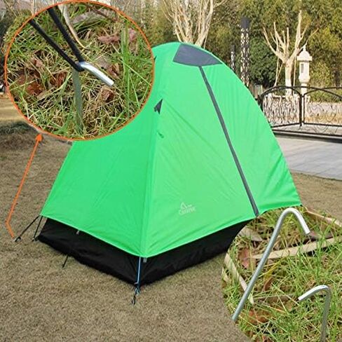 MySit 9" Tent Stakes Inflatable Stake 15 Pack, Heavy Duty Galvanized Metal Tent Pegs Garden Staples Ground Pins Camping Fence Hooks for Inflatables, Outdoor Garden Christmas Decorations, Trap in Kuwait