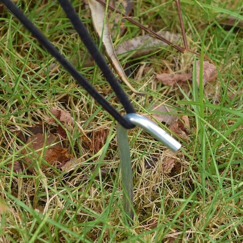 MySit 9" Tent Stakes Inflatable Stake 15 Pack, Heavy Duty Galvanized Metal Tent Pegs Garden Staples Ground Pins Camping Fence Hooks for Inflatables, Outdoor Garden Christmas Decorations, Trap in Kuwait