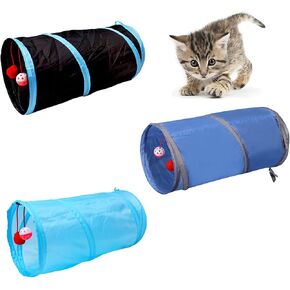 iCAGY Cat Tunnel for Indoor Small Cats Kittens Rabbits, Foldable Tube Toys in Saudi Arabia
