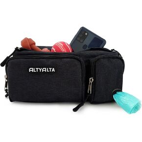 EZ Dog Walking Fanny Pack, Dog Training Treat Pouch, Easy for Walking with Dogs, Belt Bag with 6 Pockets and Waste Bag Dispenser in Saudi Arabia