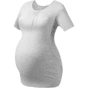 HOFISH Women's Sleeveless Nursing Maternity Tank Top Cami For Easy Breastfeeding Tank Top Tee Shirt Maternity Clothes