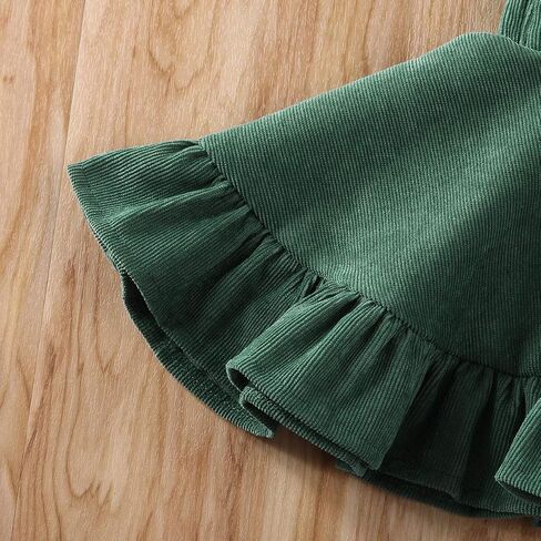 Karuedoo Baby Girls Velvet Suspender Skirt Infant Toddler Ruffled Casual Strap Sundress Summer Outfit Clothes in Saudi Arabia