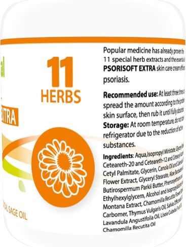 Hill Vital PSORISOFT Extra Balm | Psoriasis Cream for Greyish, Cracked Skin with Pine Extract and Medical sage Oil in Saudi Arabia