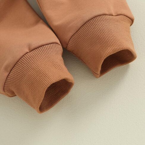 Meiweileya Infant Toddler Baby Girl Boy Fall Winter Clothes Long Sleeve Funny Letters Sweatshirt Pullover Tops Pants Set in Kuwait