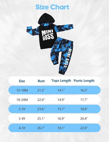 Von kilizo طفل رضيع ملابس الخريف وتتسابق لطيف FashionsHoodie Sweatsuit أعلى + التعادل صبغ السراويل 2 قطعة مجموعة in Kuwait