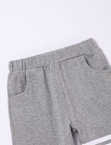 oklady Toddler Boy Clothes Stripe Long Sleeve T-Shirt Tops Sweatsuit Pants Sets Fall Winter Baby Boy Clothes in Saudi Arabia
