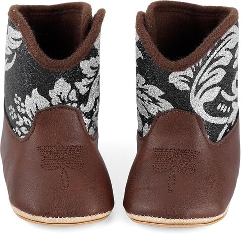 MK MATT KEELY Leather Western Boots Cowboy Bootie Soft Sole Non-Slip Crib Shoes for Baby Infant Toddler Girls Boys Newborn in Saudi Arabia