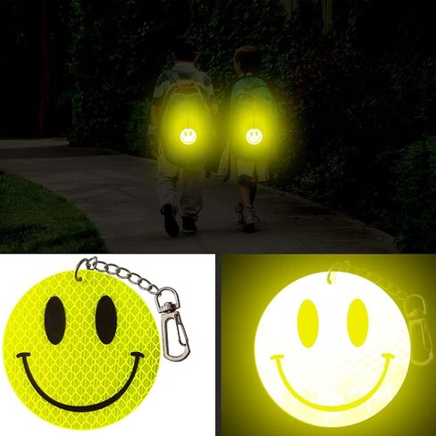 HPOSAN Reflective Gear Backpack Pendant 2 Pack Schoolbag Keychain Reflective Backpack Cover Sign Reflectors for Children Walking at Night Safety Reflector Student Visible Gifts in Kuwait