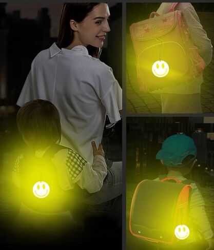 HPOSAN Reflective Gear Backpack Pendant 2 Pack Schoolbag Keychain Reflective Backpack Cover Sign Reflectors for Children Walking at Night Safety Reflector Student Visible Gifts in Kuwait