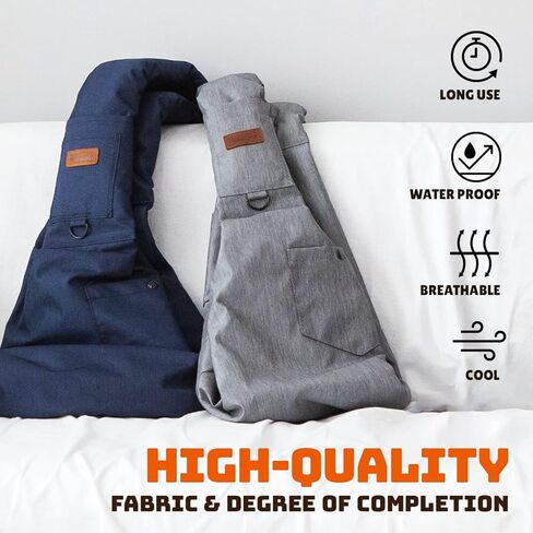 حامل حبال الكلاب من RETRO PUG للكلاب الصغيرة والمتوسطة، والقطط - حامل حبال للحيوانات الأليفة - حقيبة حمل جرو للسفر - حقيبة للكلاب - حزام كتف قابل للتعديل - محفظة حمل - 15 إلى 20 رطلاً in Kuwait