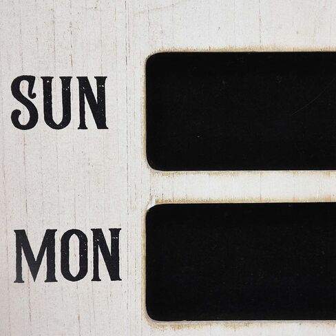 لوحة حائط على شكل سبورة خبز، مخطط قائمة أسبوعي من خشب المزرعة للمطبخ وغرفة الطعام، 8.625 بوصة عرض × 23.625 بوصة ارتفاع in Kuwait