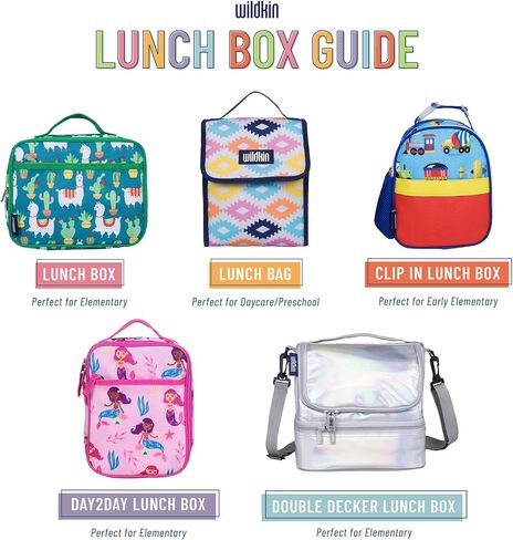 Wildkin Kids Insulated Lunch Box Bag for Boys & Girls, Reusable Kids Lunch Box is Perfect for Early Elementary Daycare School Travel, Ideal for Hot or Cold Snacks & Bento Boxes (Aztec) in Saudi Arabia