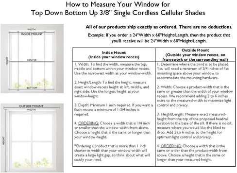 Calyx Interiors A04HTC350600 غطاء خلوي لاسلكي من أعلى إلى أسفل ومن أسفل إلى أعلى، مقاس 35 بوصة عرض × 60 بوصة ارتفاع، أبيض in Kuwait