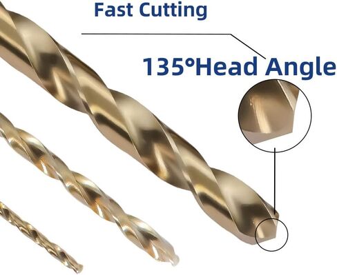 12 قطعة لقمة ثقب ساق سداسية، 1/16 1/8 1/4 مجموعة لقمة مثقاب من الفولاذ عالي السرعة من التيتانيوم للصلب، لقمة ثقب صغيرة سريعة التغيير للمعادن in Kuwait