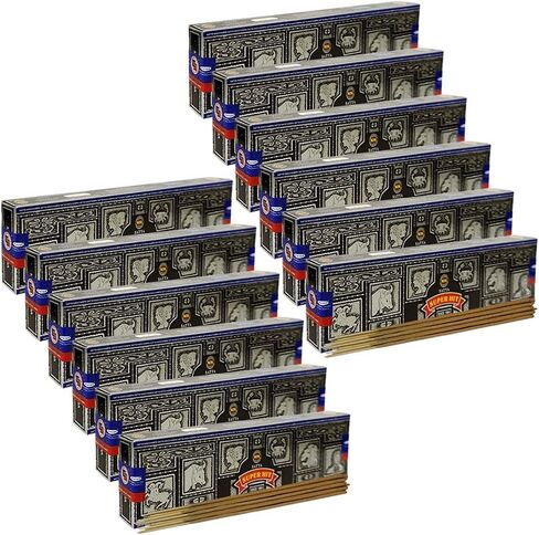 حزمة حامل عصا البخور من TRUMIRI مع Satya Sai Baba Nagchampa 250 جرام من أعواد البخور السائبة Nag Champa Agarbatti - عبوة من 1 (حوالي 250 عصا بخور) in Kuwait