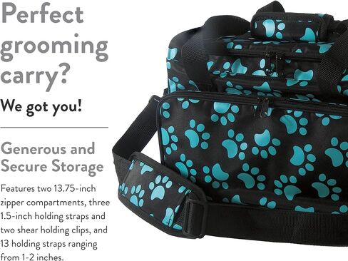 WAHL Professional Animal Travel Tote Bag with Zipper, Berry Paw Print Design (#97764-400), 9 Inches -Berry in Saudi Arabia