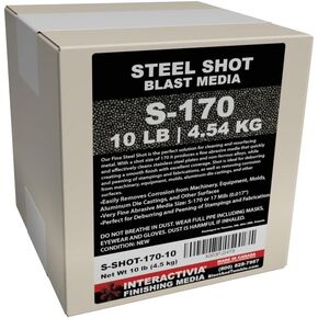 Steel Shot S-170 Blasting Media Fine (10 lb)