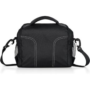 Waterproof Anti-shock Camera Travel Bag - Shoulder Crossbody Sling Bag Medium Soft Padded Case for Men and Women, Compatible with Nikon Canon Sony Pentax Olympus Panasonic DSLR SLR Mirrorless Cameras in Saudi Arabia