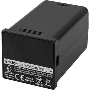بطارية بديلة من GODOX WB300P WB300PA AD300 Pro AD300Pro، بطارية ليثيوم مع تيار مستمر 14.4 فولت/2600 مللي أمبير في الساعة و320 مرة ومضات كاملة الطاقة WB300PA in Kuwait