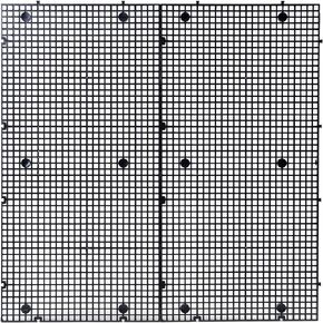ALEGI Aquarium Grid Isolate Board Divider Fish Tank Bottom Black Filter Tray Plastic Crate (4pcs)