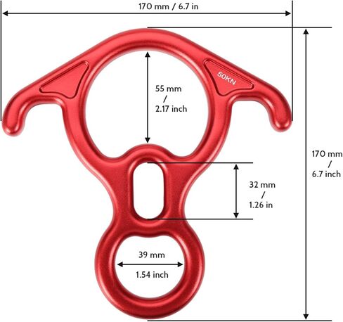 باليستون الشكل 8 السليل 50kN تسلق السليل محطة الإنقاذ 8 السليل لتسلق الجبال الإنقاذ in Kuwait