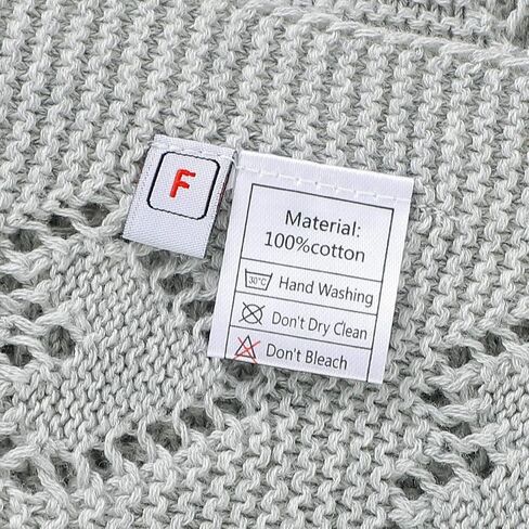 بطانية أطفال محايدة من القطن 100% من mimixiong، بطانيات متماسكة لسرير الأطفال والحضانة، مقاس 40x30 بوصة in Kuwait