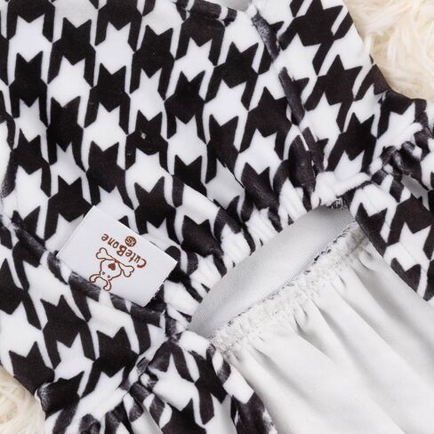 CuteBone Turtleneck Dog Velvet Dress Halloween Puppy Skirt Costume Pet Clothes Cat Apparel with Bow Hair Rope for Small Dogs CVD23M in Kuwait