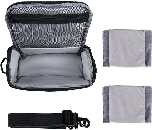 Waterproof Anti-shock Camera Travel Bag - Shoulder Crossbody Sling Bag Medium Soft Padded Case for Men and Women, Compatible with Nikon Canon Sony Pentax Olympus Panasonic DSLR SLR Mirrorless Cameras in Saudi Arabia