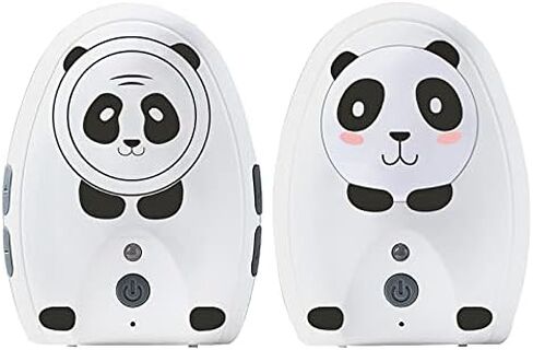 تايم فلايز جهاز مراقبة الطفل الصوتي بتركيز رقمي على شكل باندا مع بطارية قابلة لاعادة الشحن بطول 1000 قدم واتصال USB وضوء ليلي لطيف in Kuwait