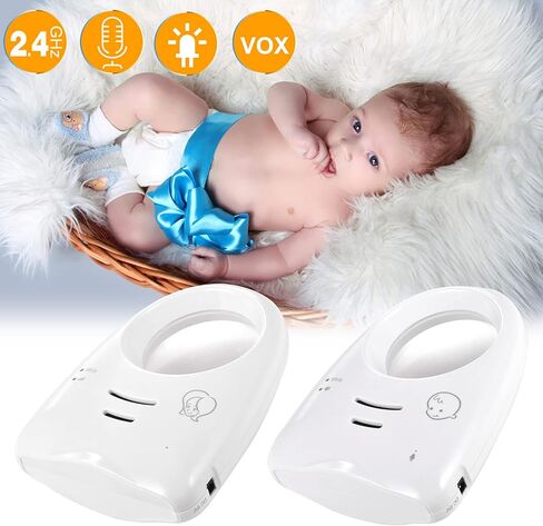 جهاز مراقبة الطفل الرقمي اللاسلكي Splenssy بتردد 2.4 جيجا هرتز، جهاز مراقبة الطفل في اتجاه واحد، كاشف صرخة الطفل الشفاف، ناقل الحركة الحساس in Kuwait