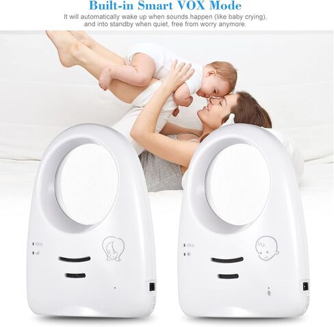 جهاز مراقبة الطفل الرقمي اللاسلكي Splenssy بتردد 2.4 جيجا هرتز، جهاز مراقبة الطفل في اتجاه واحد، كاشف صرخة الطفل الشفاف، ناقل الحركة الحساس in Kuwait