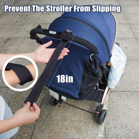 أحزمة عربة الأطفال | حزام معصم أمان بدون استخدام اليدين لعربة الأطفال بأمان للكرسي المتحرك، نسيج ناعم ومريح، احتياطات السلامة لعربة الأطفال in Kuwait