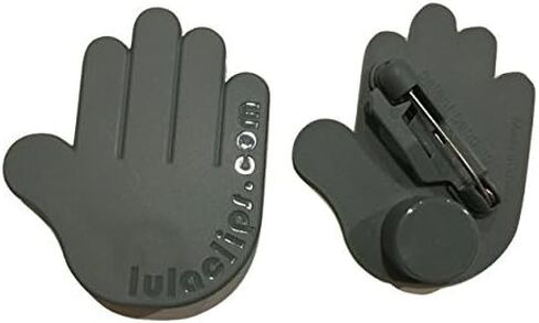 LulaClips Baby Car Seat Harness Clips (2-Pack) - Hold Buckles Open, Prevent Twisting Straps and Save Time - Easy to Install, Childproof Locking Pin - Fit All Car Seats and Carriers, Grey in Saudi Arabia