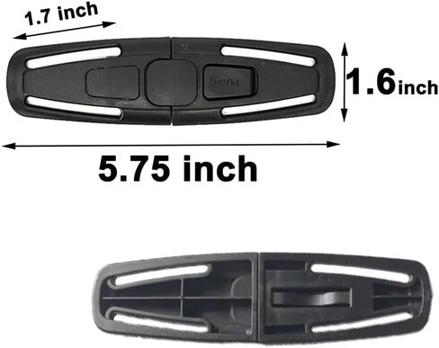 قطعتان من مشبك حزام الصدر للمقعد العالمي، مشبك حزام أمان المقعد لعربات الأطفال والكراسي العالية، مشبك حزام أمان بديل عالمي للأطفال قطعتان in Kuwait