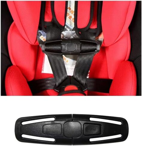 قطعتان من مشبك حزام الصدر للمقعد العالمي، مشبك حزام أمان المقعد لعربات الأطفال والكراسي العالية، مشبك حزام أمان بديل عالمي للأطفال قطعتان in Kuwait