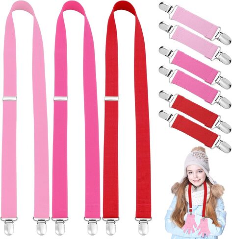 Ceenna 9 Pcs Glove Clips For Kids Adjustable Mitten Strap in Saudi Arabia
