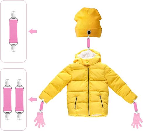 Ceenna 9 Pcs Glove Clips For Kids Adjustable Mitten Strap in Saudi Arabia