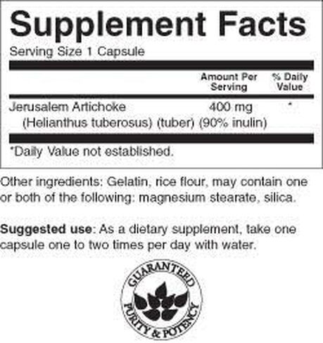 Swanson Full Spectrum Jerusalem Artichoke 400 Milligrams 60 Capsules in Saudi Arabia