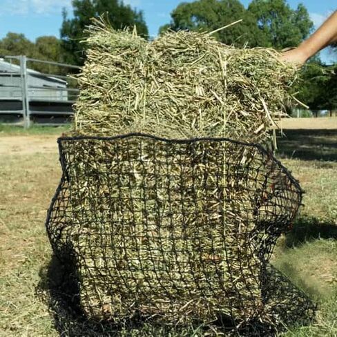 Aoneky Bale Hay Net - Slow Feed Haynet for Horses - 47'' - Fits Square Bales 36x18x18 in (1.5 inch) in Saudi Arabia