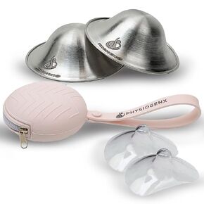 Silver Nipple Shield Breastfeeding Care Kit & Nipple Covers for Nursing Newborn Set – OB/GYN Designed Breast Feeding Care Kit with Breast Shields for Nursing & Carry Case