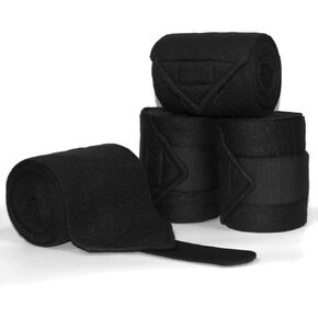 Horse Polo Leg Wraps Soft Fleece Wraps Equestrian Leg Bandage 4-Pack (Cob(8.2ft), Yellow)